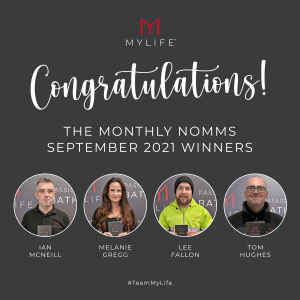 MyLife September Monthly Nomms Winners